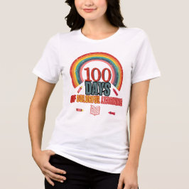 100 dagen kleurrijk leren: educatief en leuk Tri-Blend shirt