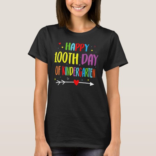 100 Dagen Kleuterklas - Gefeliciteerd met de 100e T-shirt (Voorkant)