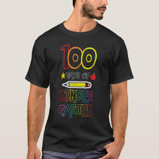 100 dagen kleuterkostuum leraar slimmer t-shirt