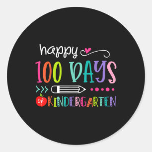 100 dagen kleuterschool 100 dagen school ronde sticker
