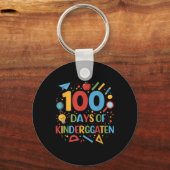 100 dagen kleuterschool 100 dagen sleutelhanger (Voorkant)