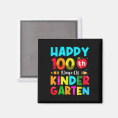 100 dagen kleuterschool 100ste schooldag magneet (Voorkant / Achterkant)