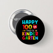 100 dagen kleuterschool 100ste schooldag ronde button 5,7 cm (Voorkant /achterkant)