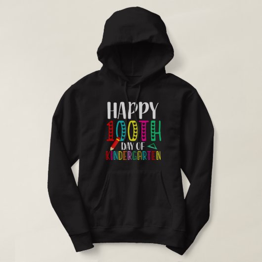 100 dagen kleuterschool hoodie (Design voorkant)