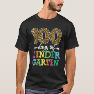 100 Dagen Kleuterschool Jongen Meisje Leraar Scho T-shirt