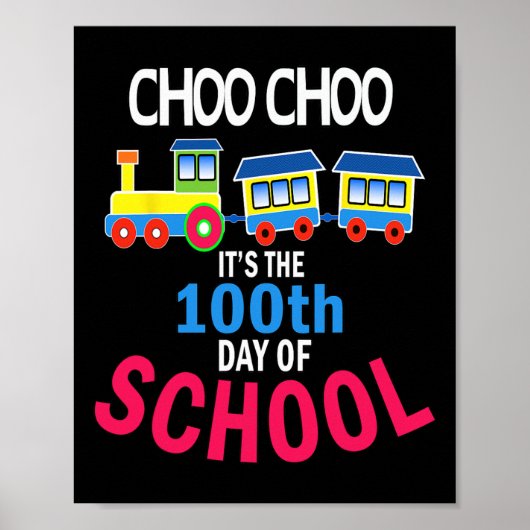 100 dagen kleuterschool leerkracht poster (Voorkant)