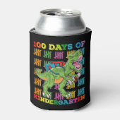 100 dagen kleuterschool T Rex dinosaurus school Blikjeskoeler (Blikje Voorkant)