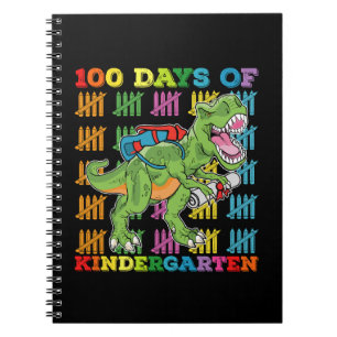 100 dagen kleuterschool T Rex dinosaurus school Notitieboek