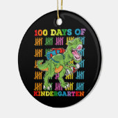 100 dagen kleuterschool T Rex Dinosaurusschool Keramisch Ornament (Links)