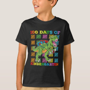 100 dagen kleuterschool T Rex Dinosaurusschool T-shirt