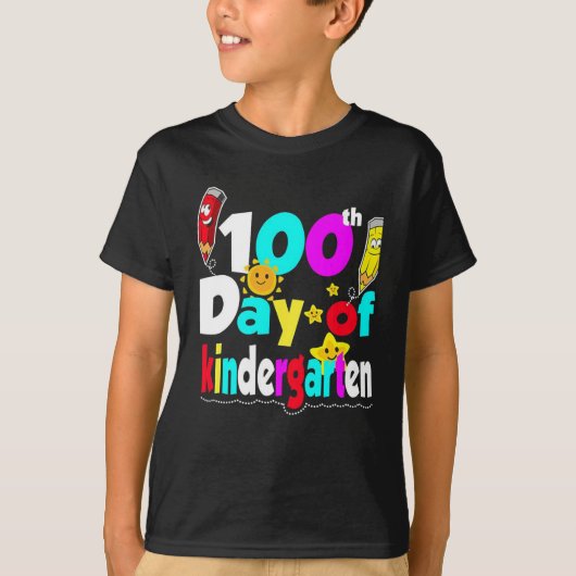 100 dagen kleuterschool T-Shirt (Voorkant)