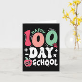100 dagen klusjesleraar 100e schooldag kaart (Gele Bloem)