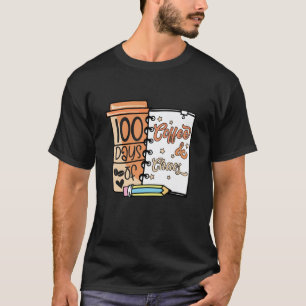 100 dagen koffie & chaos leraren 100ste dag van S T-shirt