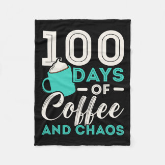 100 dagen koffie en chaos 100 dagen school fleece deken