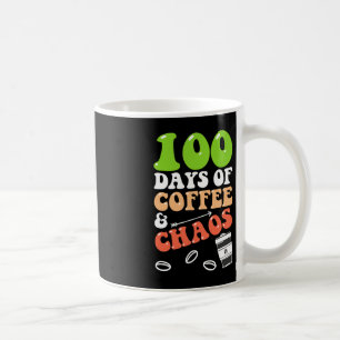 100 dagen Koffie en Chaos 100 dagen schooltijd Koffiemok