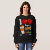 100 dagen koffie en chaos 100e dag schoolthee trui (Voorkant volledig)