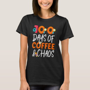 100 dagen koffie en chaos 100ste dag van school F T-shirt