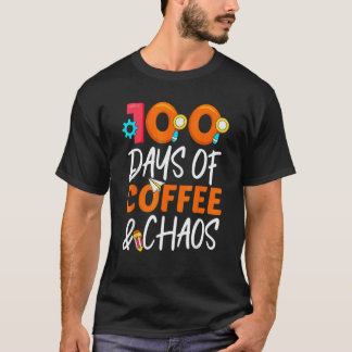100 dagen koffie en chaos 100ste dag van school F T-shirt