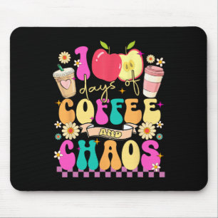 100 dagen koffie en chaos Happy 100th Day Schoo Muismat