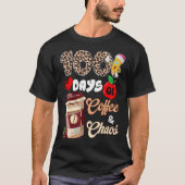 100 dagen koffie en chaos Happy 100th Day Schoo T-shirt (Voorkant)