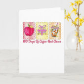 100 dagen koffie en chaos kaart (Gele Bloem)
