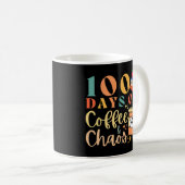 100 dagen koffie en chaos koffiemok (Voorkant rechts)