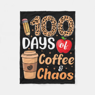 100 dagen koffie en chaos leraar kinderen 100ste d fleece deken