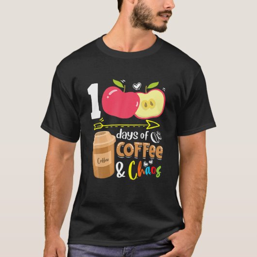 100 dagen koffie t-shirt (Voorkant)