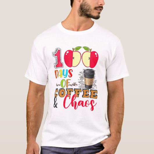 100 dagen koffie t-shirt (Voorkant)