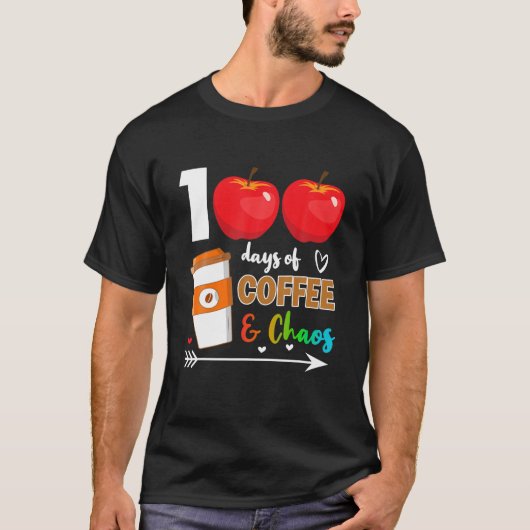 100 dagen koffie t-shirt (Voorkant)