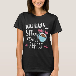 100 dagen Koffieband herhalen - 100 dagen - Scho T-shirt