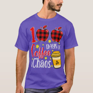 100 dagen KoffieChaos Funny Teachers 100e dag T-shirt