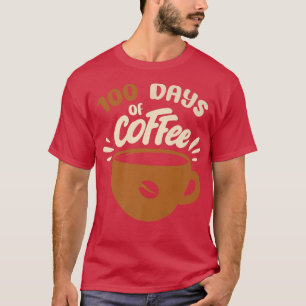 100 dagen Koffieleraar100e dag school Mannen Wom T-shirt