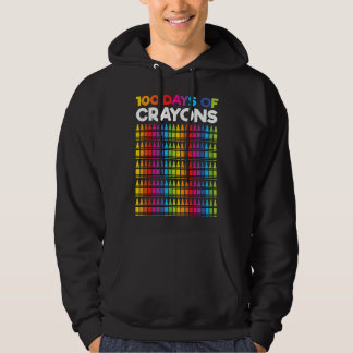 100 dagen krijtjes voor meisjes 100ste dag van sch hoodie