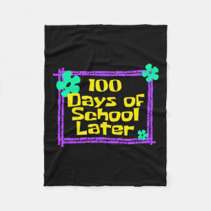 100 dagen later 100e schooldag fleece deken