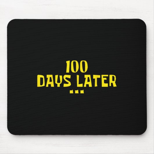 100 dagen later 100ste Dag van de Kinder Schooller Muismat (Voorkant)