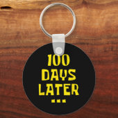 100 dagen later 100ste Dag van de Kinder Schooller Sleutelhanger (Voorkant)