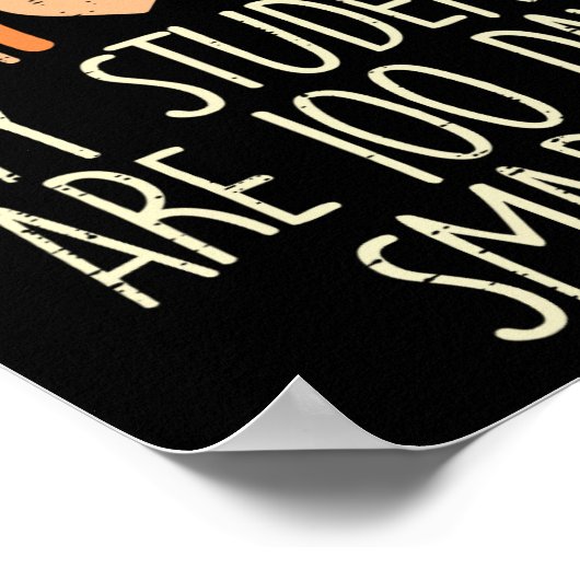 100 dagen later dan 100e schooldag poster (Hoek)