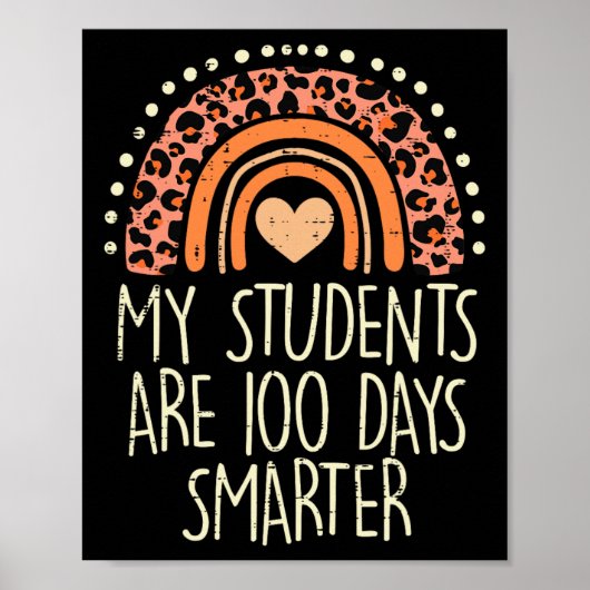 100 dagen later dan 100e schooldag poster (Voorkant)