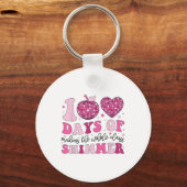 100 dagen leerkrachten 100ste schooldag sleutelhanger (Voorkant)