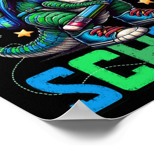 100 dagen leerlingstijd 100 dagen slimmer 100 dage poster (Hoek)