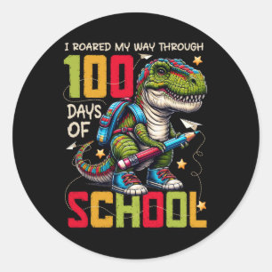100 dagen leerlingstijd 100 dagen slimmer 100 dage ronde sticker