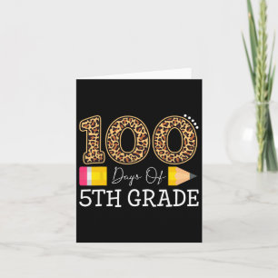 100 dagen leopard van de vijfde graad, 100e dag kaart