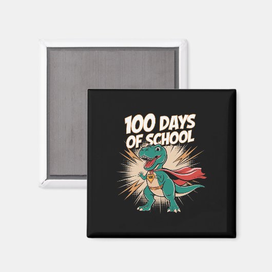 100 dagen leraar Dido Hero 100ste dag Magneet (Voorkant / Achterkant)
