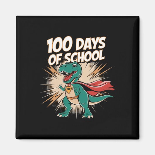 100 dagen leraar Dido Hero 100ste dag Magneet (Voorkant)
