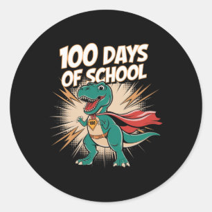 100 dagen leraar Dido Hero 100ste dag Ronde Sticker