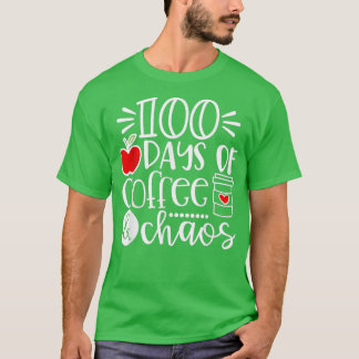 100 dagen leraar gelukkig 100 dagen op school t-shirt