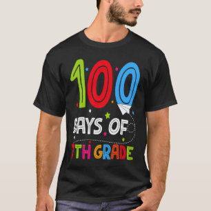 100 dagen leraar jongens meisje zevende klas t-shirt