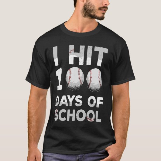 100 dagen leraar school Baseball Kinder 1 T-shirt (Voorkant)