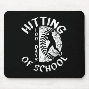 100 dagen leraar schoolhonkbalspeler muismat